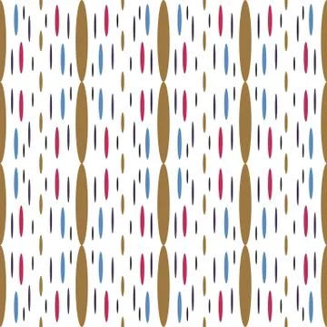 Seamless geometric pattern with colorful elements, vector background. Illustrazione stock