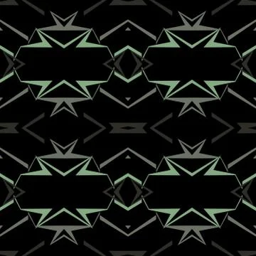 Seamless geometric pattern with colorful elements, vector background. Stock Illustration