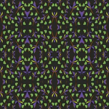 Seamless geometric pattern with colorful elements, vector background. Illustrazione stock