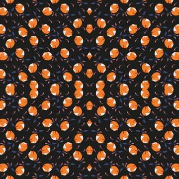 Seamless geometric pattern with colorful elements, vector background. Stock Illustration