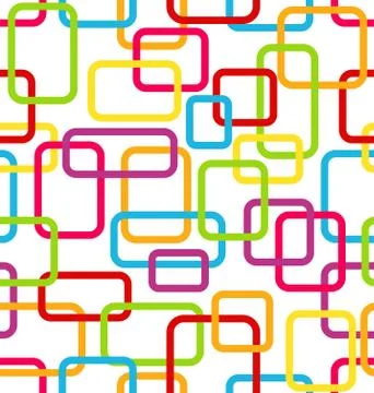 Seamless Geometric Pattern with Colorful Triangles Illustrazione stock