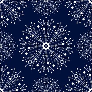 Seamless geometric pattern with connected lines and dots. Vector illustration イラスト素材