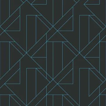 Seamless geometric pattern. Dark background. Vector seamless pattern. Geometr Stock Illustration