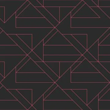 Seamless geometric pattern. Dark background. Vector seamless pattern. Geometr 库存插图