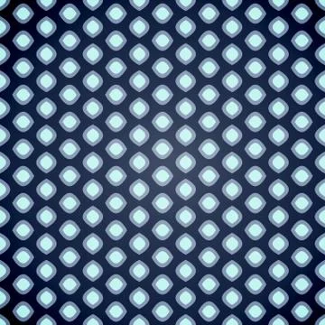 Seamless geometric pattern on dark blue background Stock Illustration