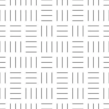 Seamless geometric pattern - dash texture. Illustrazione stock