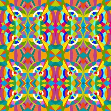 Seamless geometric pattern. Decorative abstract background. Stock Illustration