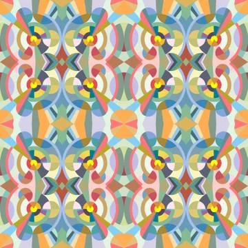 Seamless geometric pattern. Decorative abstract background. Stock Illustration
