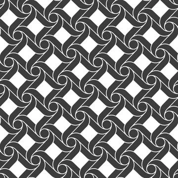 Seamless geometric pattern. Decorative squares in black and white. Stock Illustration