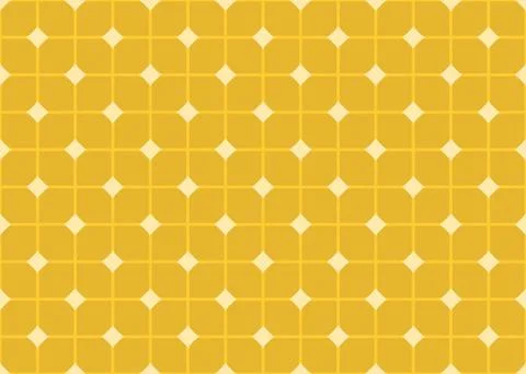 Seamless geometric pattern design illustration. In dark, light yellow colors. Stock Illustration