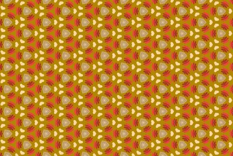 Seamless geometric pattern design illustration. In brown, red colors. Stock Illustration