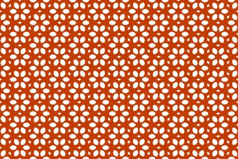 Seamless geometric pattern design illustration. In red, white colors. Stock Illustration
