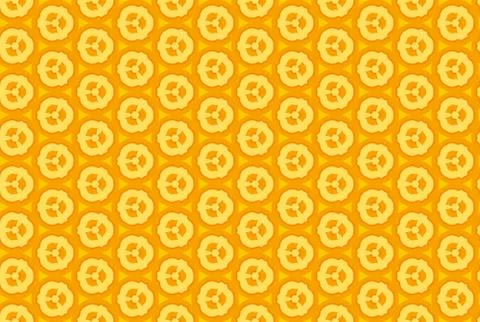 Seamless geometric pattern design illustration. In yellow color. Stock Illustration