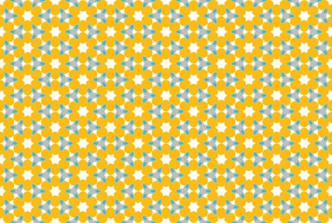 Seamless geometric pattern design illustration. In orange, blue, grey, white  Stock Illustration