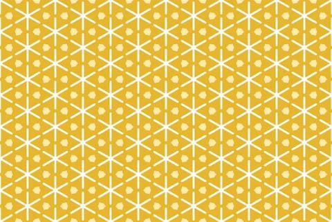 Seamless geometric pattern design illustration. In white, yellow colors. Stock Illustration