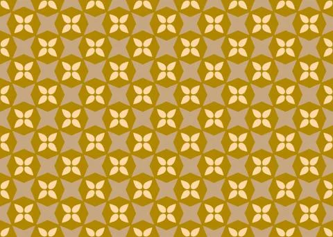 Seamless geometric pattern design illustration. In brown, yellow colors. Stock Illustration
