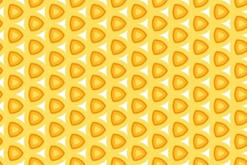 Seamless geometric pattern design illustration. In yellow, orange, white colo Stock Illustration