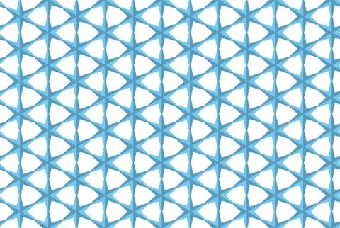 Seamless geometric pattern design illustration. In blue, white colors. Stock Illustration