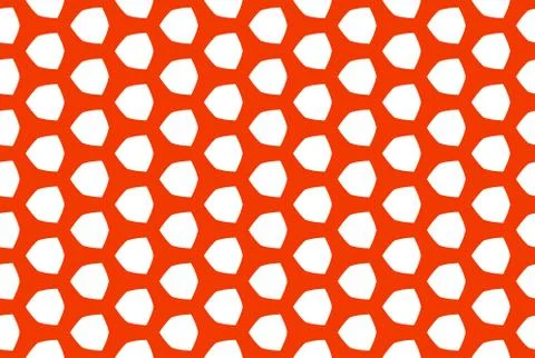 Seamless geometric pattern design illustration. In red, white colors. Stock Illustration
