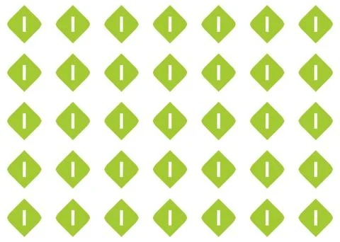 Seamless geometric pattern design illustration. In green, white colors. Stock Illustration