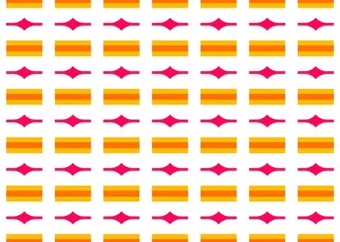 Seamless geometric pattern design illustration. In yellow, orange, red colors Illustrazione stock