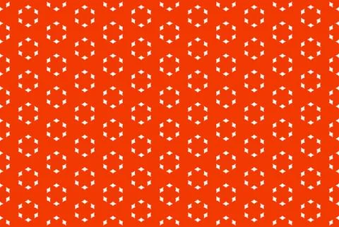 Seamless geometric pattern design illustration. In red, white colors. Stock Illustration