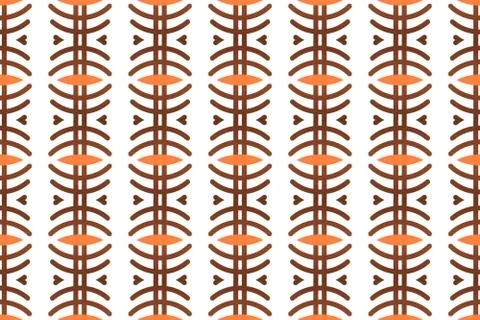 Seamless geometric pattern design illustration. Background texture. In brown, Stock Illustration