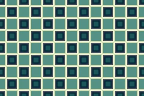 Seamless geometric pattern design illustration. Background texture. In green, Stock Illustration
