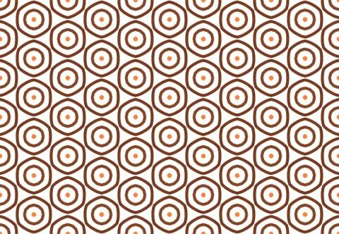 Seamless geometric pattern design illustration. Background texture. In brown, Stock Illustration