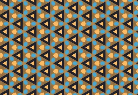 Seamless geometric pattern design illustration. Background texture. In brown, Illustrazione stock