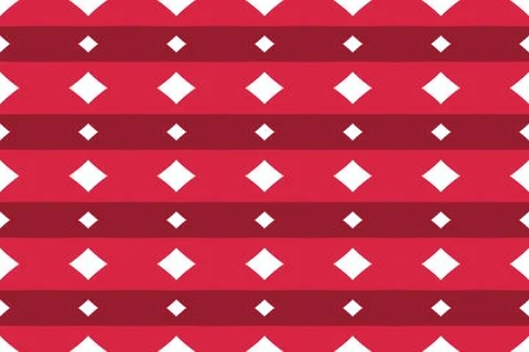 Seamless geometric pattern design illustration. Background texture. In red, w Stock Illustration
