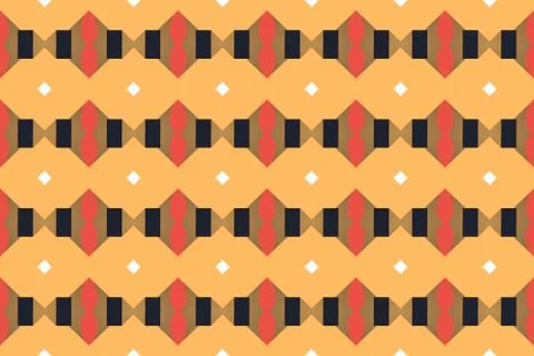 Seamless geometric pattern design illustration. Background texture. In yellow Stock Illustration