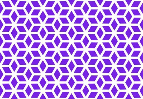 Seamless geometric pattern design illustration. Background texture. In purple Stock Illustration