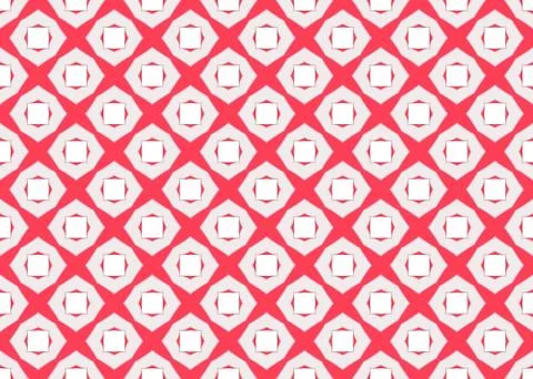 Seamless geometric pattern design illustration. Background texture. In red, g Stock Illustration