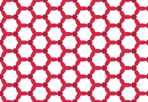 Seamless geometric pattern design illustration. Background texture. In red, w Stock Illustration