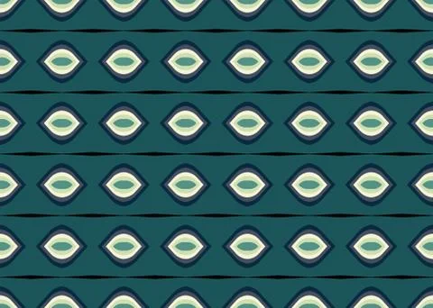 Seamless geometric pattern design illustration. Background texture. In green, Stock Illustration