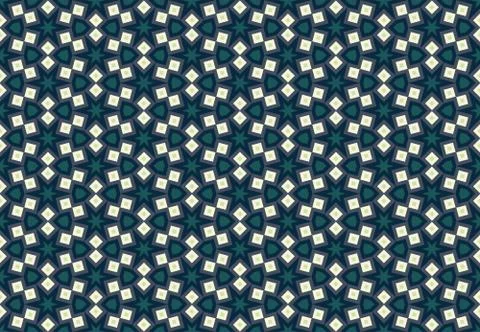 Seamless geometric pattern design illustration. Background texture. In green, Illustrazione stock