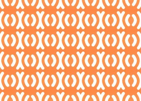 Seamless geometric pattern design illustration. Background texture. In orange Stock Illustration