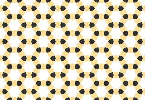 Seamless geometric pattern design illustration. Background texture. In yellow Stock Illustration