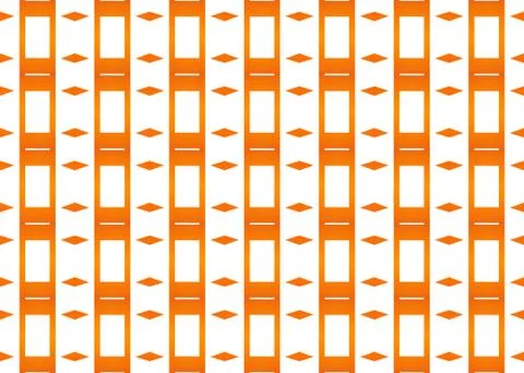 Seamless geometric pattern design illustration. Background texture. In orange Stock Illustration