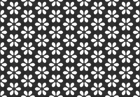 Seamless geometric pattern design illustration. Background texture. In black, Stock Illustration