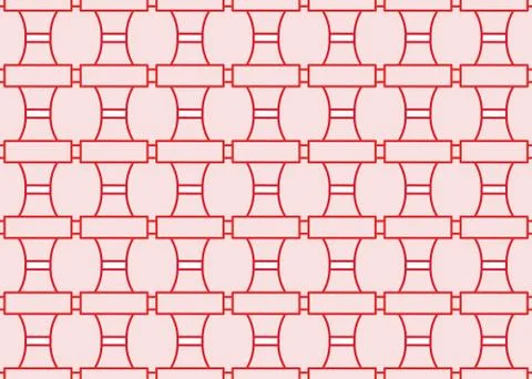 Seamless geometric pattern design illustration. Background texture. In red, w Stock Illustration