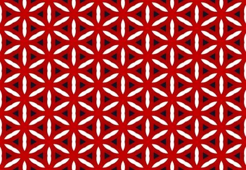 Seamless geometric pattern design illustration. Background texture. In red, w Illustrazione stock