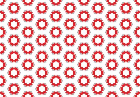 Seamless geometric pattern design illustration. Background texture. In red, g Illustrazione stock
