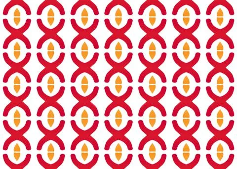 Seamless geometric pattern design illustration. Background texture. In red, o Stock Illustration
