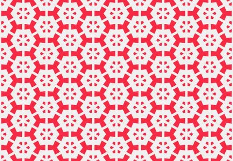 Seamless geometric pattern design illustration. Background texture. In red, w Stock Illustration