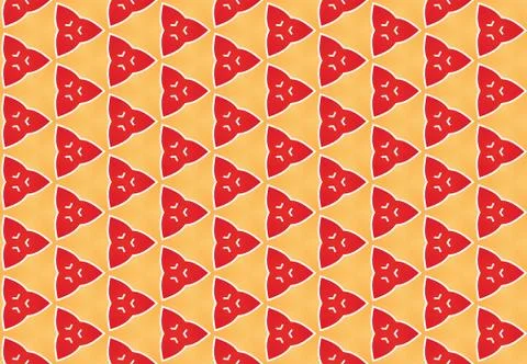 Seamless geometric pattern design illustration. Background texture. In orange Stock Illustration