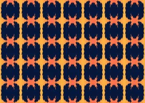 Seamless geometric pattern design illustration. Background texture. In yellow Stock Illustration