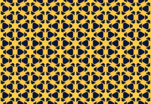 Seamless geometric pattern design illustration. Background texture. In yellow Stock Illustration