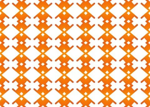 Seamless geometric pattern design illustration. Background texture. In orange Stock Illustration